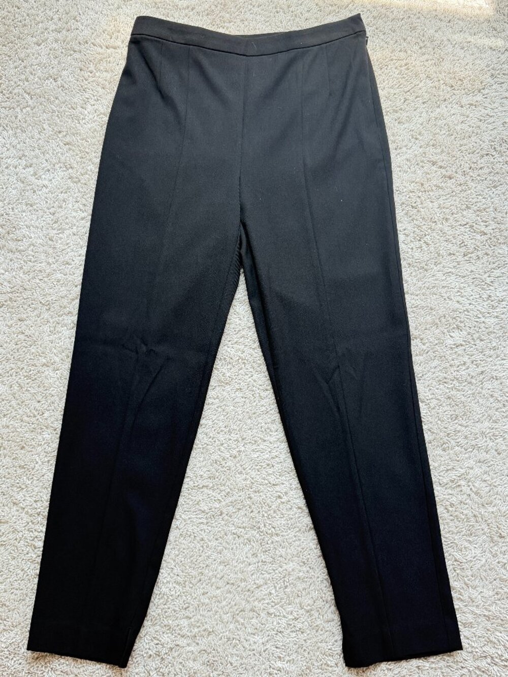 NWT Two Ann Taylor Natalie Pants Black Slim Leg Ankle High Rise Size 4